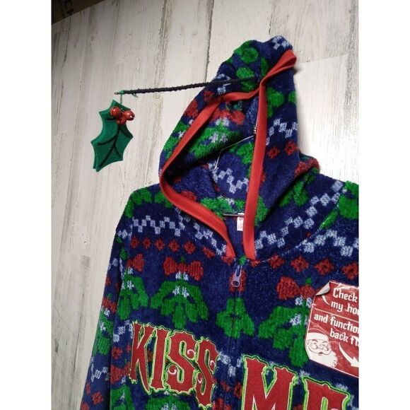 KISS ME Mistletoe Overdose CHRISTMAS UNION SUIT Men's SIZE L NEW W/TAG - Picture 5 of 6
